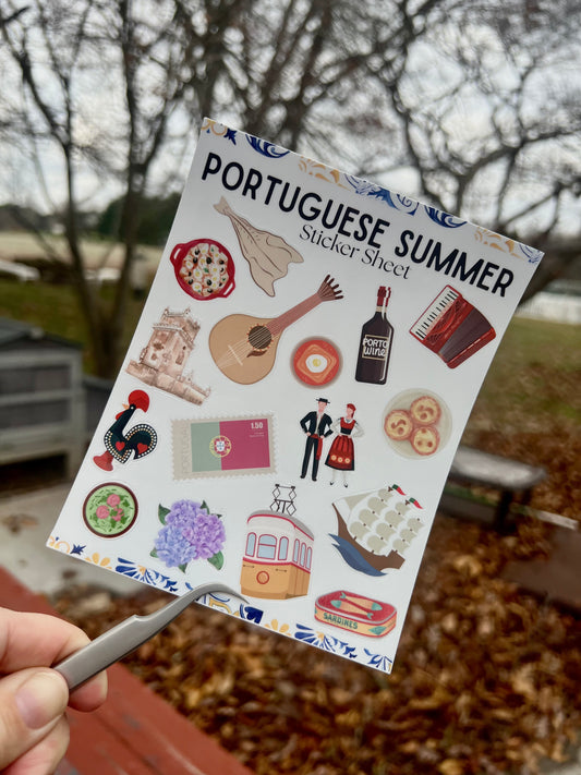 Portuguese Summer Sticker Sheet