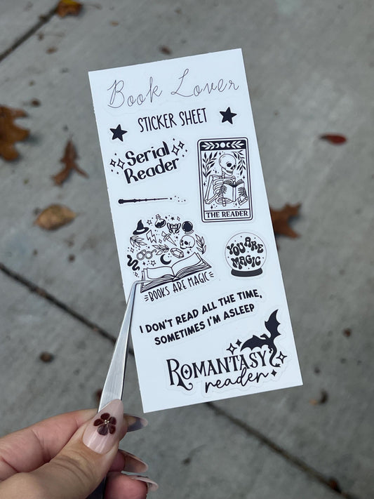 Book Lover Sticker Sheet