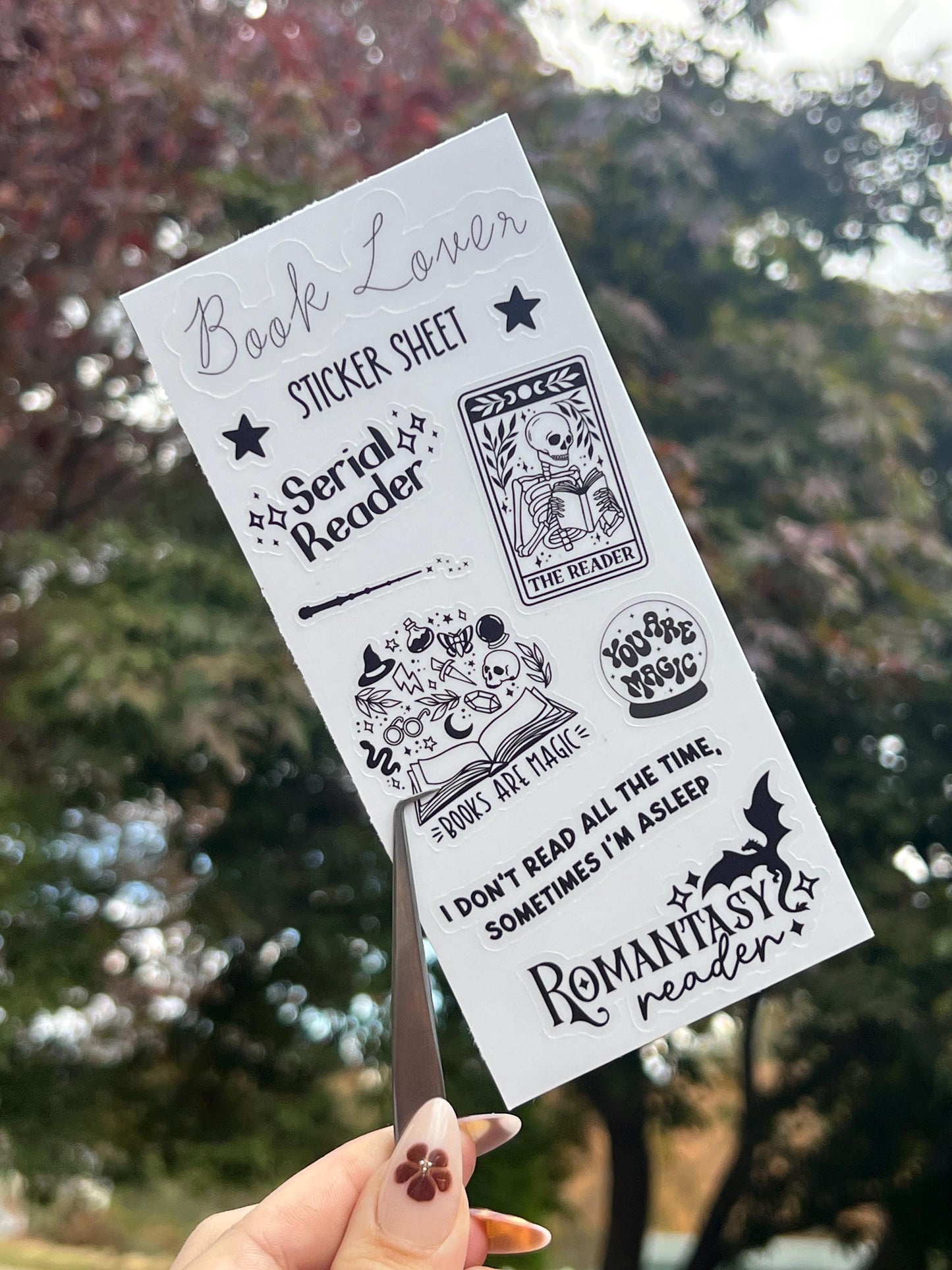 Book Lover Sticker Sheet