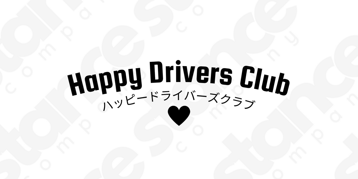 Happy Drivers Club Vinyl Decal