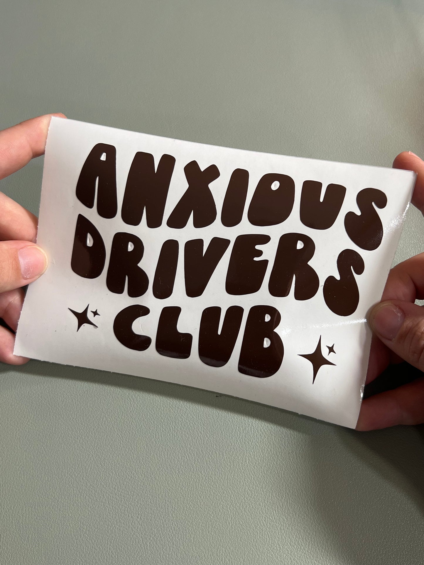 Anxious Drivers Club Vinyl Decal