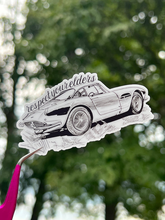 Respect Your Elders Datsun Sticker