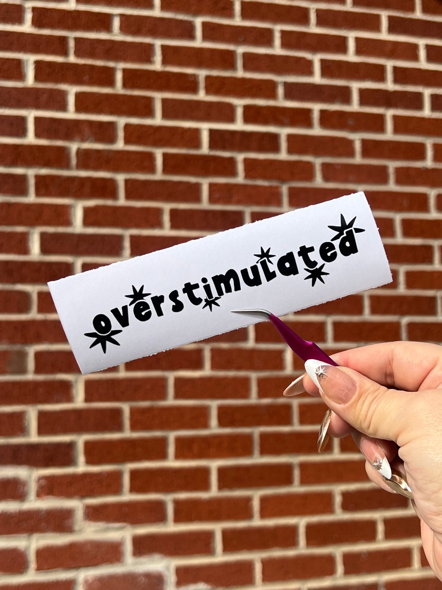 Overstimulated Vinyl Decal