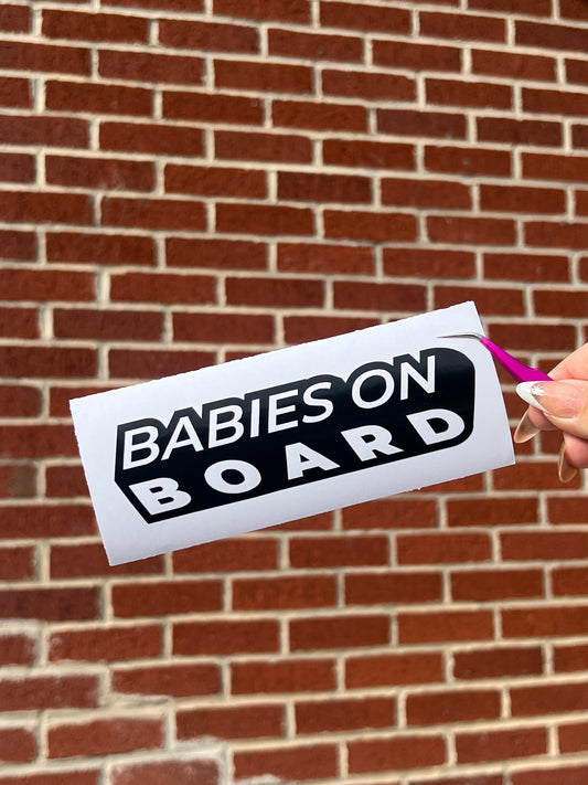 Baby on Board Decal