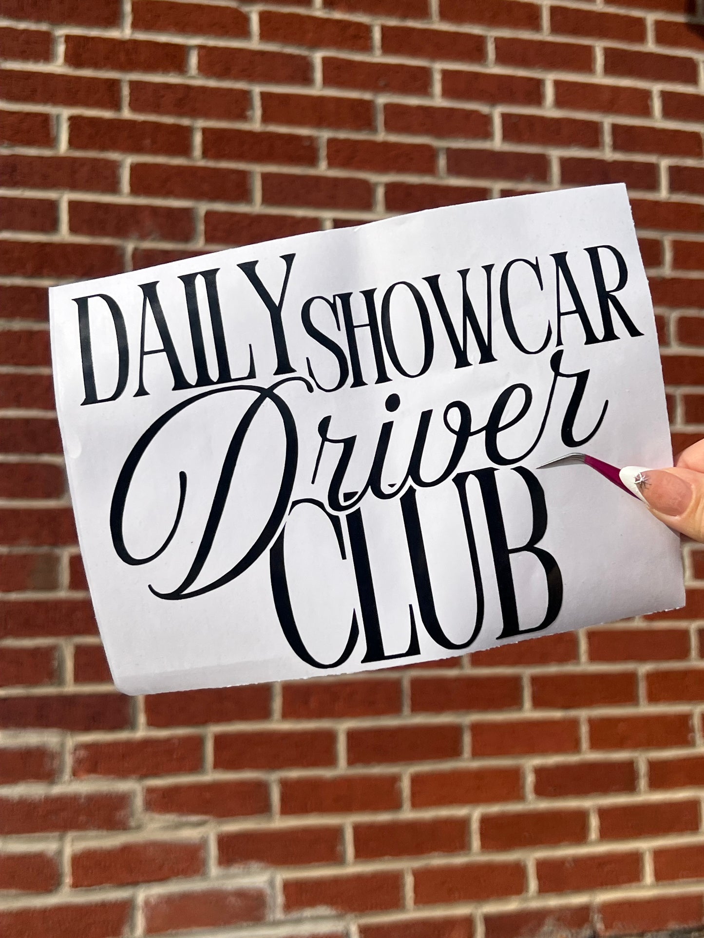 Daily Showcar Driver Club Vinyl Sticker