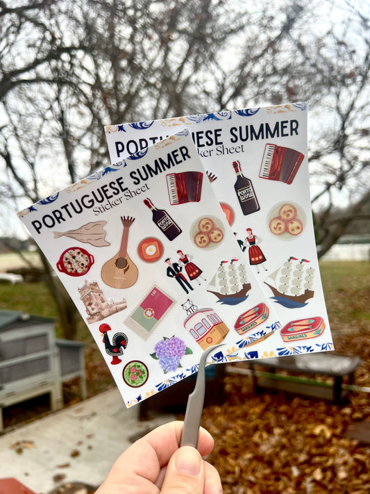 Portuguese Summer Sticker Sheet