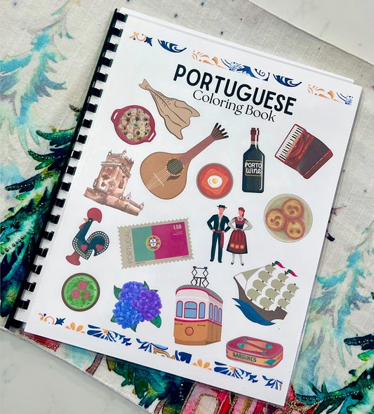 Portugal Inspired Coloring Book for Kids & Adults