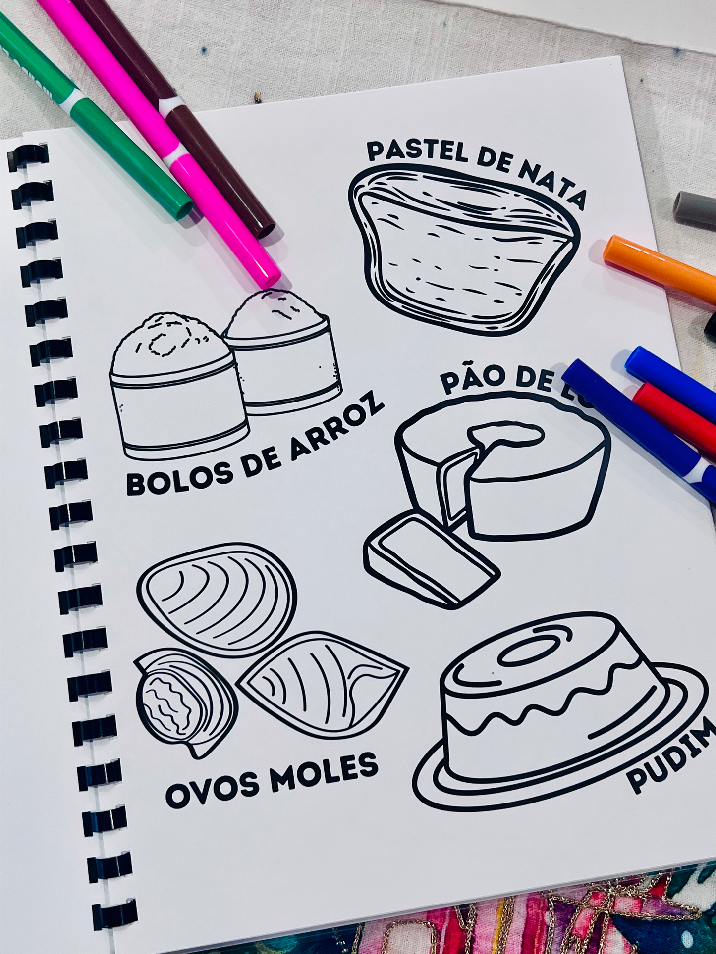 Portugal Inspired Coloring Book for Kids & Adults