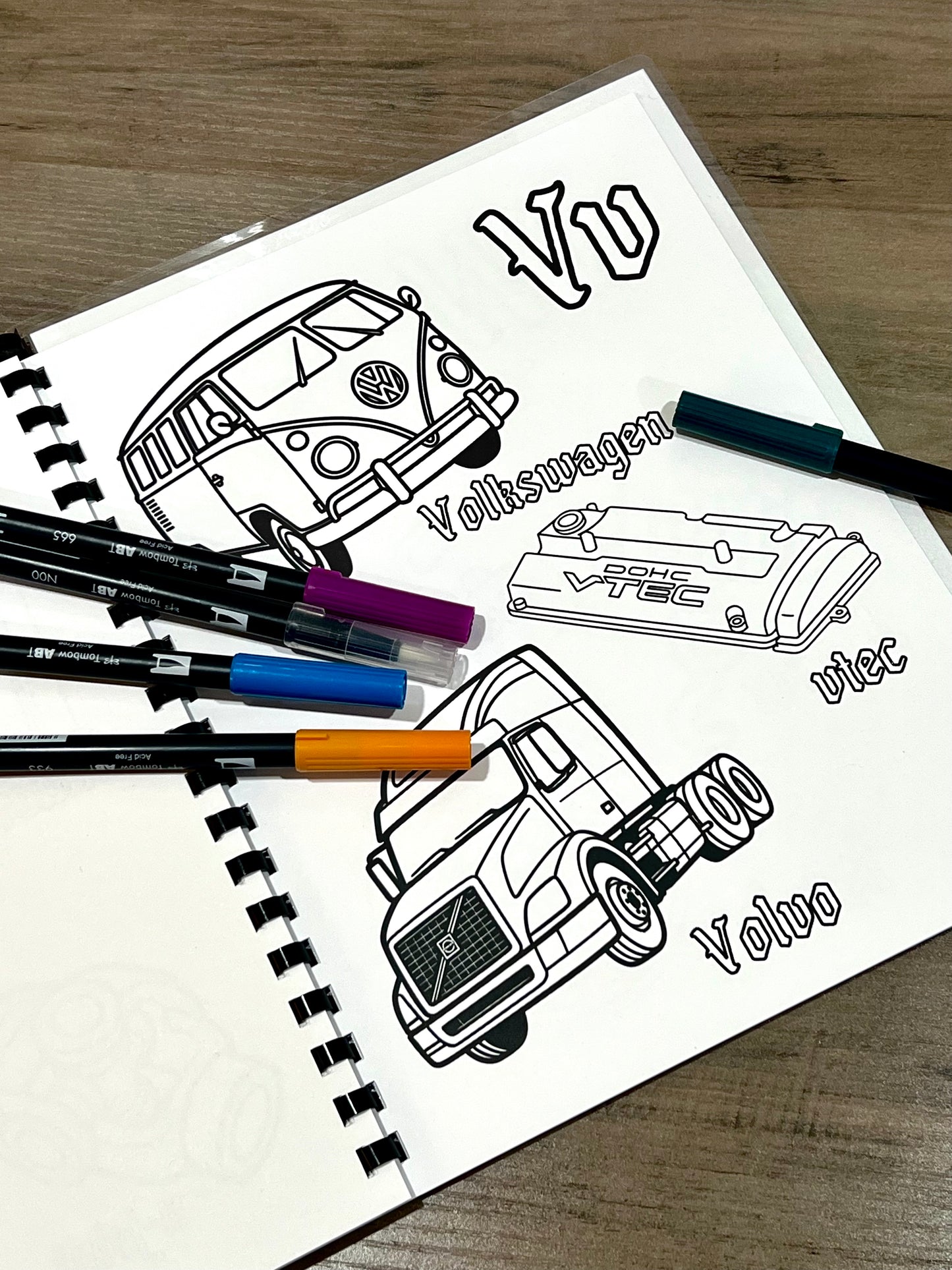 My First ABC Coloring Book | Cars & Automotive Theme