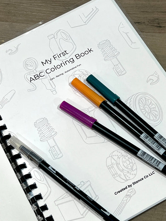 My First ABC Coloring Book | Cars & Automotive Theme