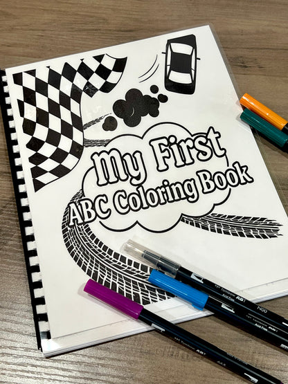 My First ABC Coloring Book | Cars & Automotive Theme