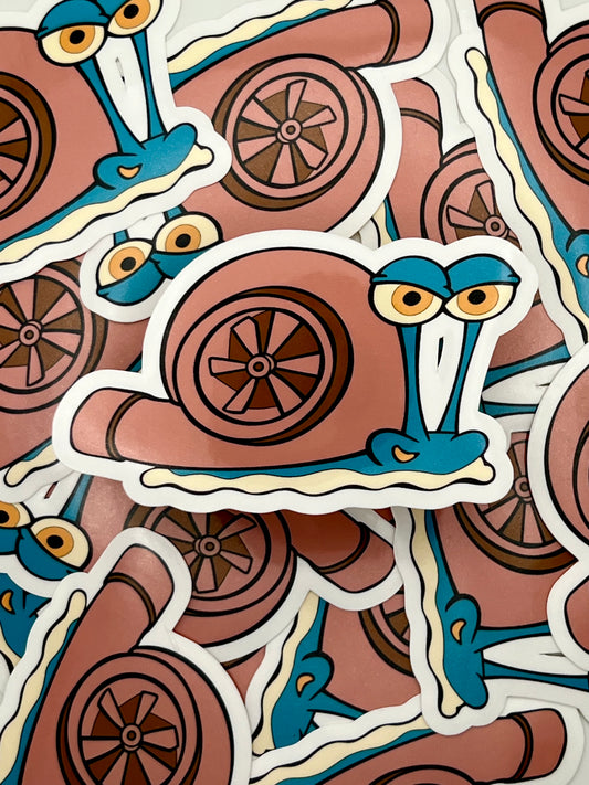 Gary the Turbo Snail Sticker