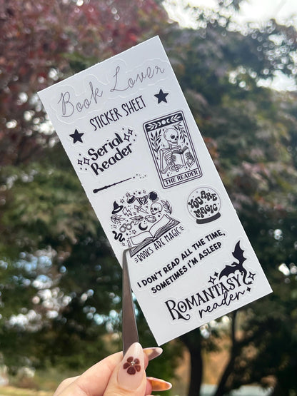 Book Lover Sticker Sheet