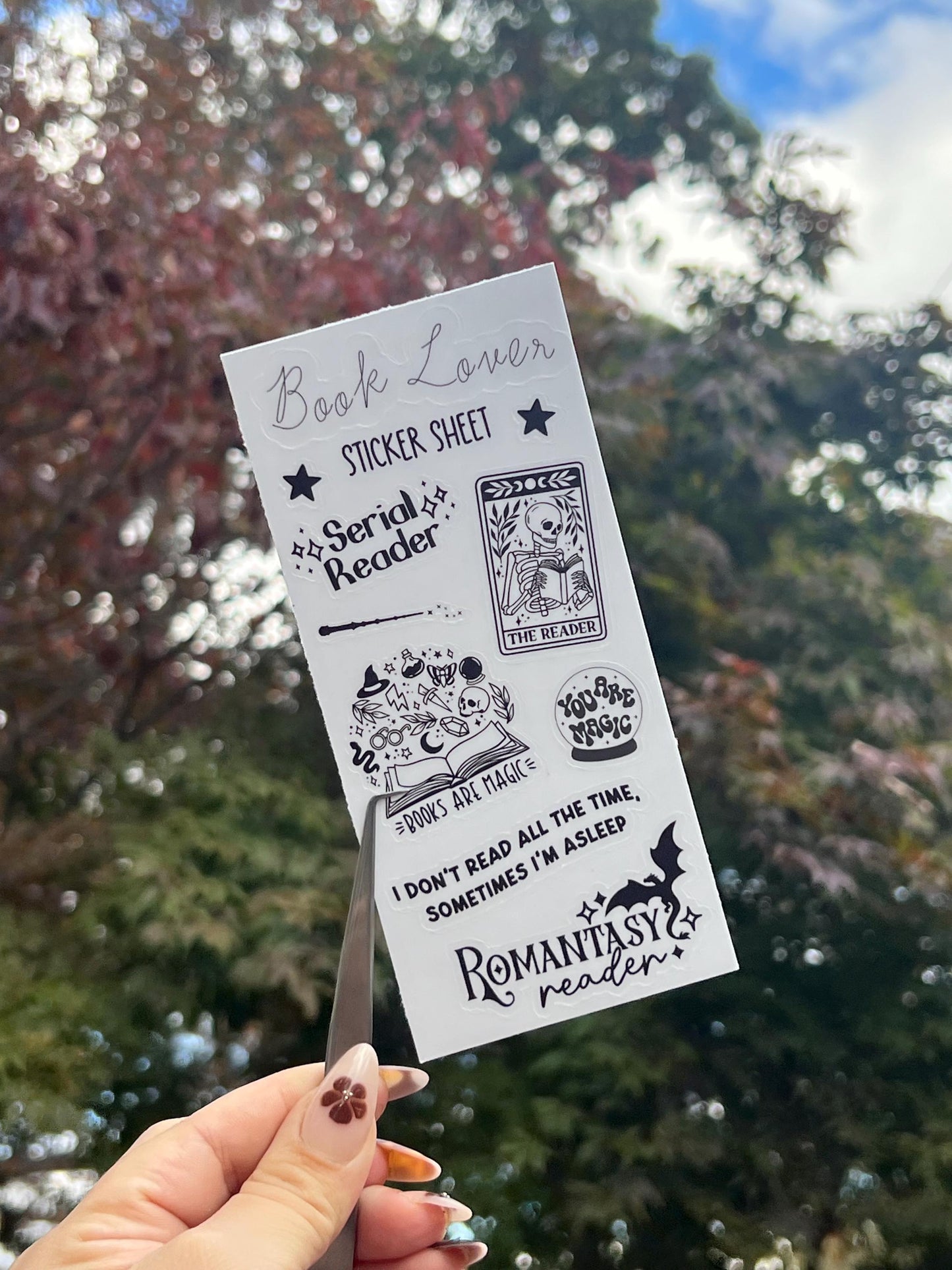 Book Lover Sticker Sheet