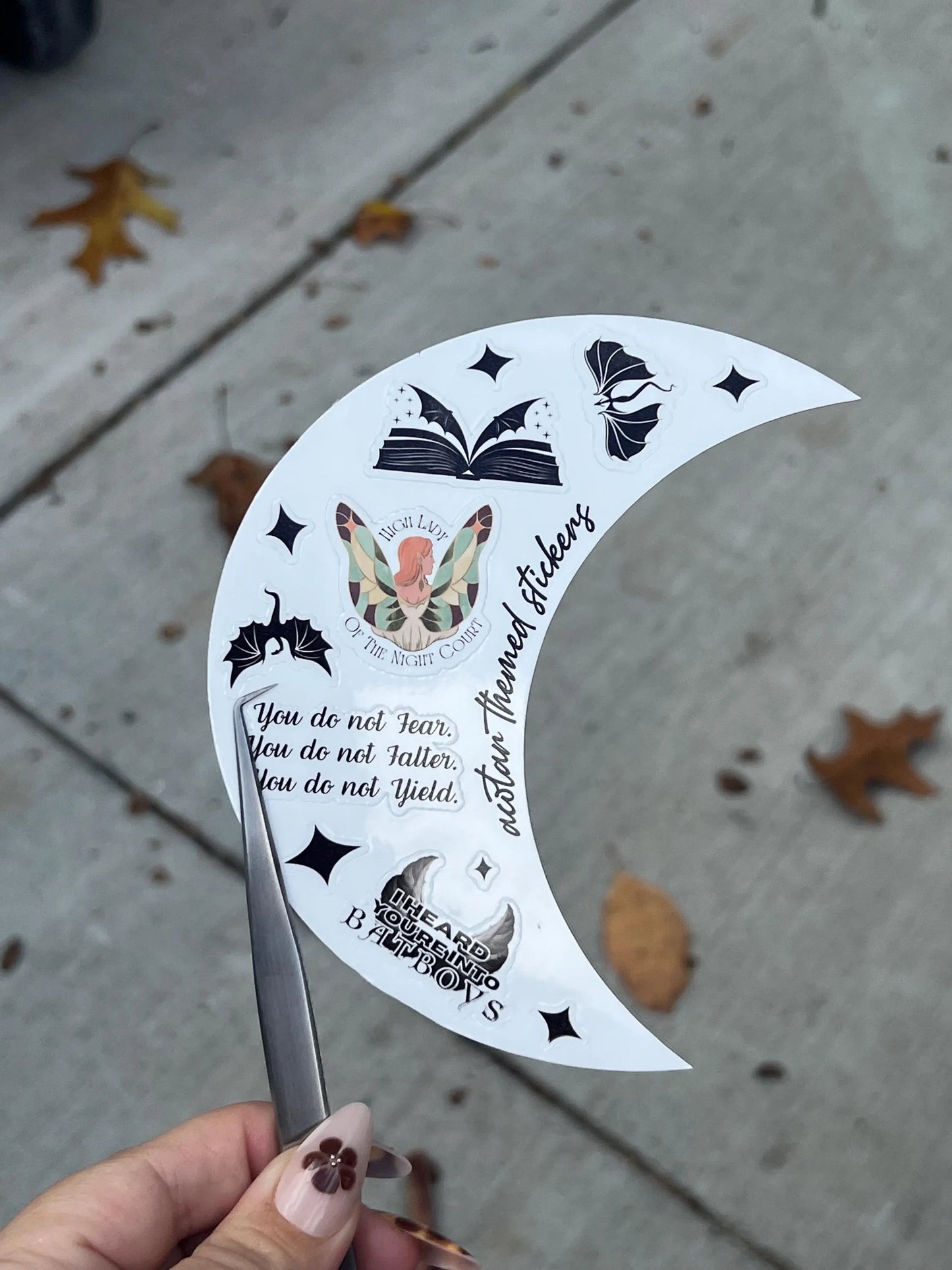 Romantasy Reader Vinyl Sticker Sheet