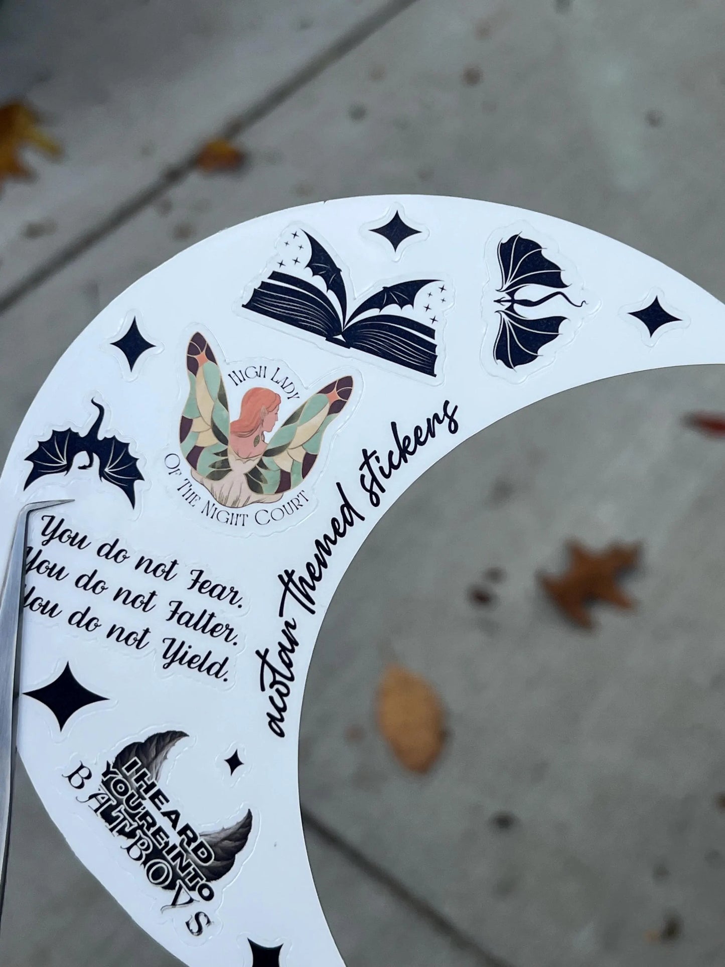 Romantasy Reader Vinyl Sticker Sheet