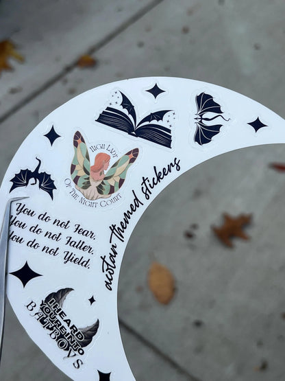 Romantasy Reader Vinyl Sticker Sheet